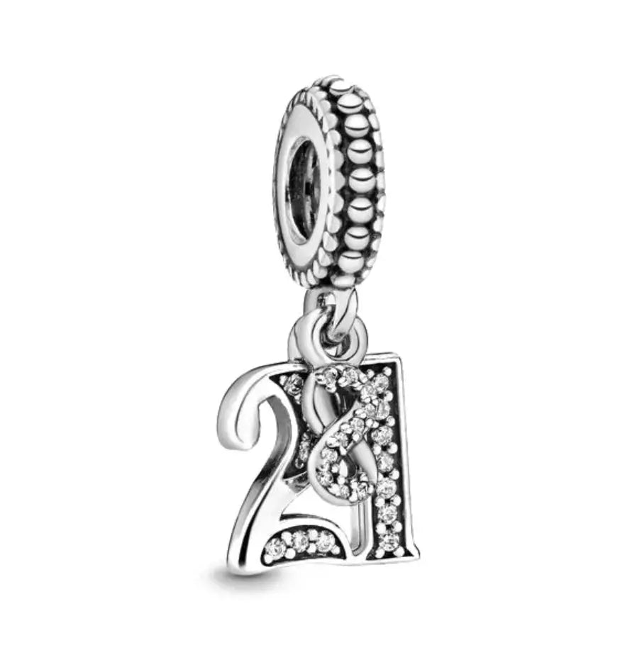 21st Sparkling Birthday Charm Outlet
