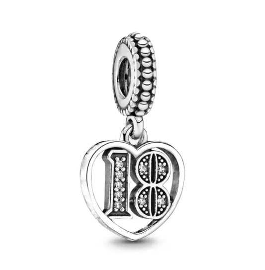 18th Heart Love Charm Outlet